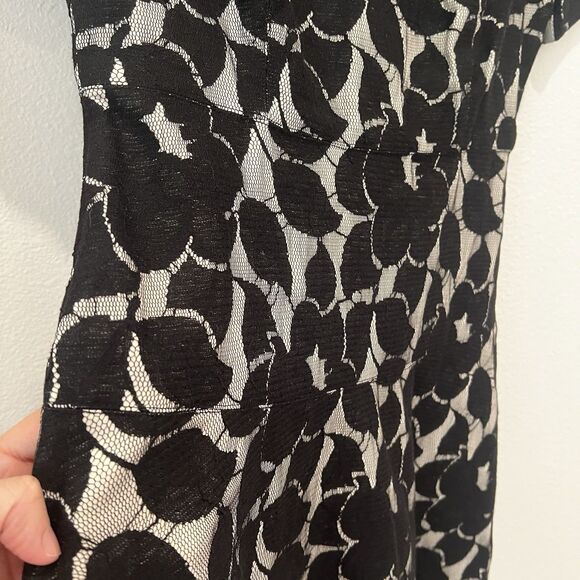 Ann Taylor floral dress size 6P fit and flare Business Casual Work Holidays Chic - Picture 4 of 8